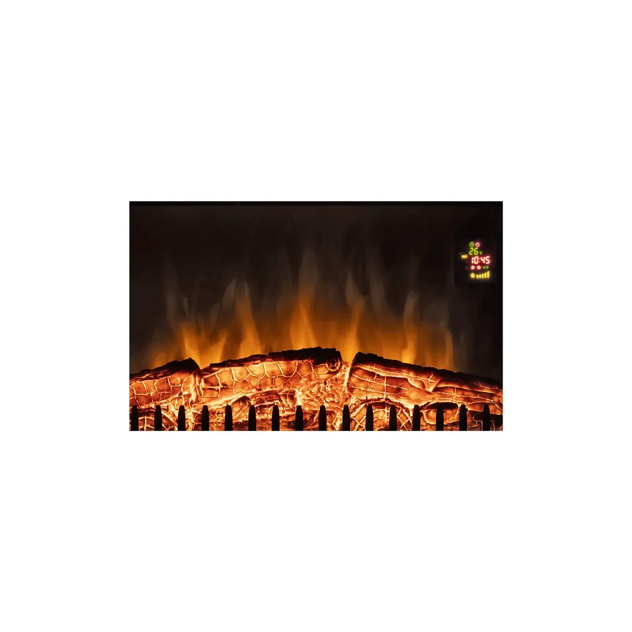 Semineu electric incorporabil, 2 trepte de incalzire 1000 W / 2000 W, efect de flacara reala, oprire automata in caz de supraincalzire Home FKKI 03 1